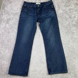 Inkslingers Jeans Men’s 36X30* Blue Straight Leg Dark Denim Grunge Y2K